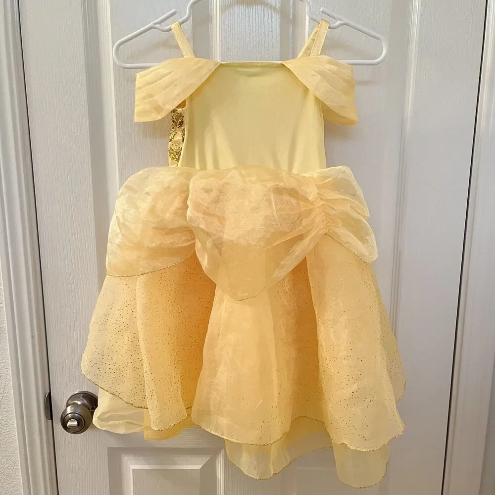 Disney Castle Collection Belle Beauty and the Beast Dress Costume Girls Size 4 - Picture 10 of 14